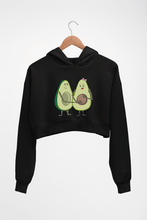 Load image into Gallery viewer, Avocado Crop HOODIE FOR WOMEN-Black-Ektarfa.online
