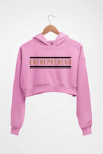 Load image into Gallery viewer, Entrepreneur Crop HOODIE FOR WOMEN-Light Baby Pink-Ektarfa.online
