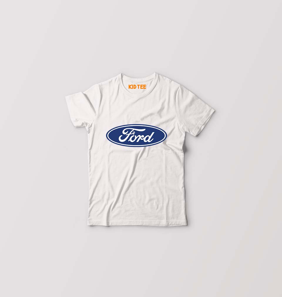 Ford Kids T-Shirt for Boy/Girl-White-Ektarfa.online