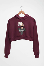Load image into Gallery viewer, Nate Diaz UFC Crop HOODIE FOR WOMEN-Maroon-Ektarfa.online
