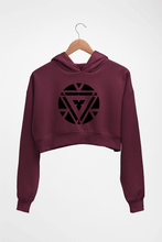 Load image into Gallery viewer, Iron Man Crop HOODIE FOR WOMEN-Maroon-Ektarfa.online
