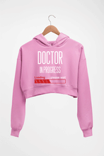 Load image into Gallery viewer, Doctor in progress Crop HOODIE FOR WOMEN-Light Baby Pink-Ektarfa.online
