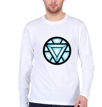 Load image into Gallery viewer, ARC REACTOR Iron Man Superhero Full Sleeves T-Shirt for Men-White-Ektarfa.online

