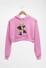 Load image into Gallery viewer, Domrebel Taddy Crop HOODIE FOR WOMEN-Light Baby Pink-Ektarfa.online
