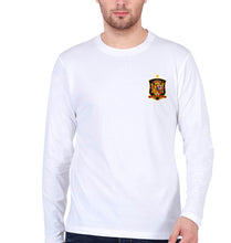 Load image into Gallery viewer, Spain Football Full Sleeves T-Shirt for Men-White-Ektarfa.online

