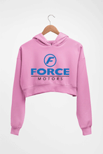 Load image into Gallery viewer, Force Motors Crop HOODIE FOR WOMEN-Light Baby Pink-Ektarfa.online
