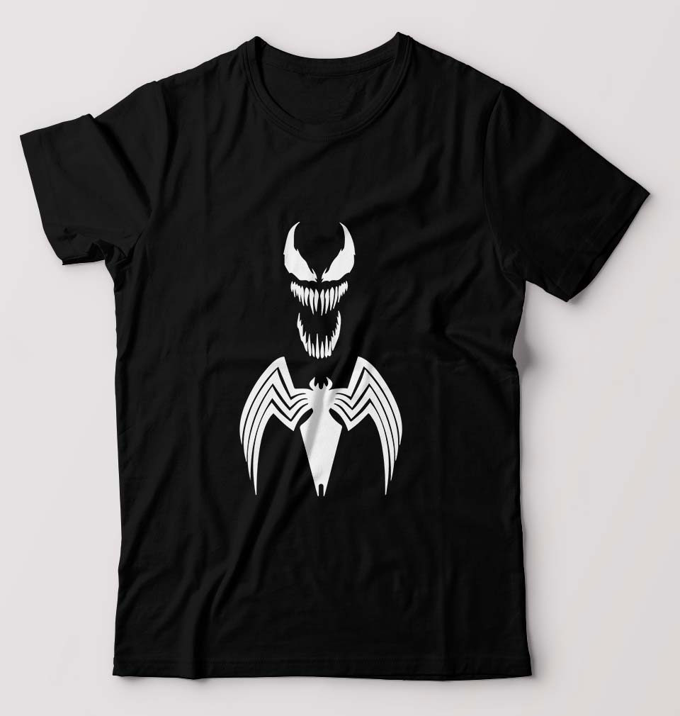Venom Spiderman Superhero T-Shirt for Men-Black-Ektarfa.online
