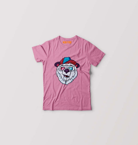Bear Kids T-Shirt for Boy/Girl-Pink-Ektarfa.online