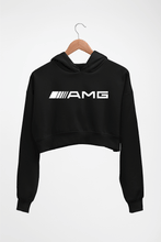 Load image into Gallery viewer, AMG Crop HOODIE FOR WOMEN-Black-Ektarfa.online
