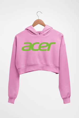 Acer Crop HOODIE FOR WOMEN-Light Baby Pink-Ektarfa.online