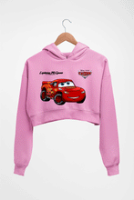 Load image into Gallery viewer, Lightning McQueen Crop HOODIE FOR WOMEN-Light Baby Pink-Ektarfa.online
