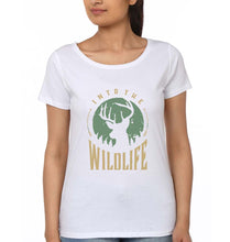 Load image into Gallery viewer, Deer T-Shirt for Women-White-Ektarfa.online
