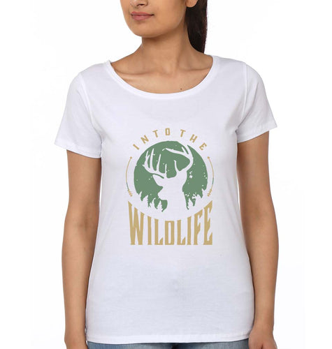 Deer T-Shirt for Women-White-Ektarfa.online