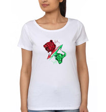 Load image into Gallery viewer, Share Market(Stock Market) T-Shirt for Women-White-Ektarfa.online
