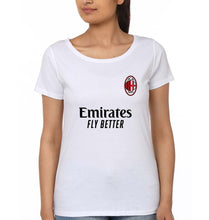 Load image into Gallery viewer, A.C. Milan 2021-22 T-Shirt for Women-White-Ektarfa.online
