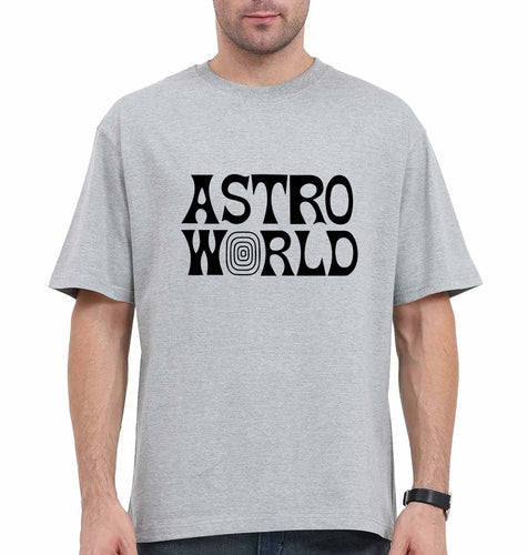 Astroworld Travis Scott Oversized T-Shirt for Men-Grey-Ektarfa.online