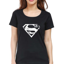 Load image into Gallery viewer, Superman Superhero T-Shirt for Women-Black-Ektarfa.online
