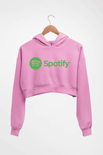 Load image into Gallery viewer, Spotify Crop HOODIE FOR WOMEN-Light baby pink-Ektarfa.online
