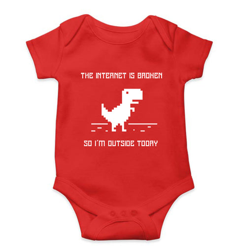 Internet Funny Kids Romper For Baby Boy/Girl-Red-Ektarfa.online