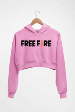 Load image into Gallery viewer, Free Fire Crop HOODIE FOR WOMEN-Light Baby Pink-Ektarfa.online
