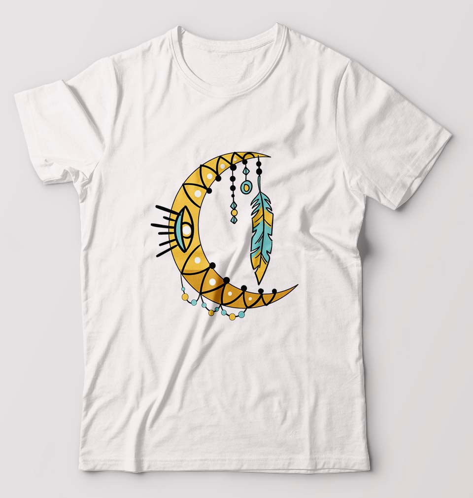 Dream Catcher Moon T-Shirt for Men-White-Ektarfa.online