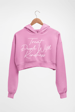 Load image into Gallery viewer, treat people.with kindness harry styles Crop HOODIE FOR WOMEN-Light Baby Pink-Ektarfa.online
