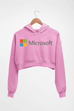 Load image into Gallery viewer, Microsooft Crop HOODIE FOR WOMEN-Light Baby Pink-Ektarfa.online
