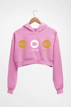 Load image into Gallery viewer, Coder Crop HOODIE FOR WOMEN-Light Baby Pink-Ektarfa.online
