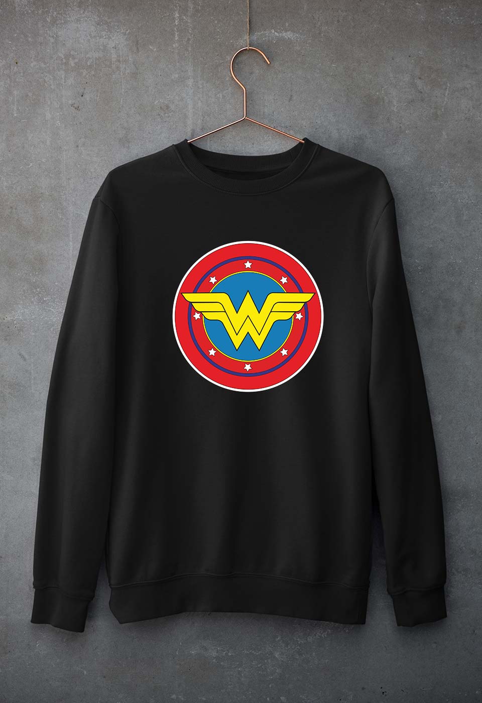 Wonder Woman Superhero Unisex Sweatshirt for Men/Women-Black-Ektarfa.online