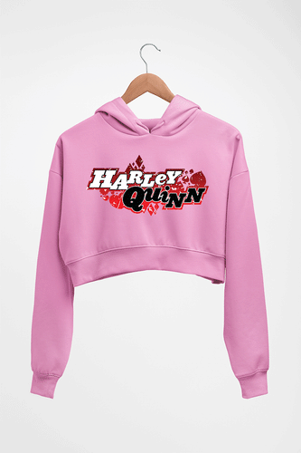 Harley Quinn Crop HOODIE FOR WOMEN-Light Baby Pink-Ektarfa.online