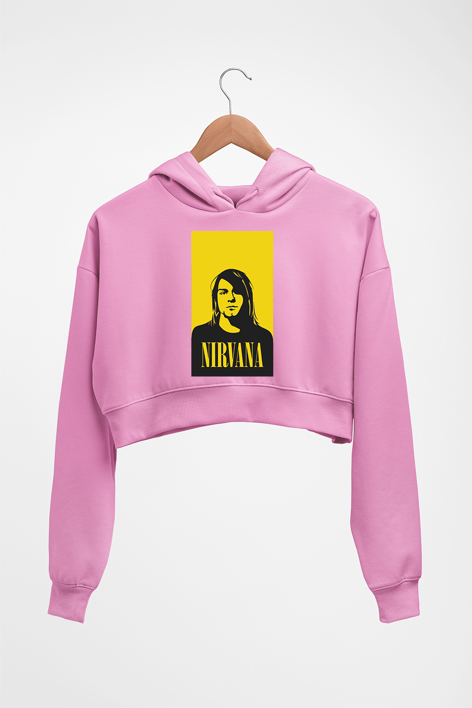 Nirvana Crop HOODIE FOR WOMEN-Light Baby Pink-Ektarfa.online