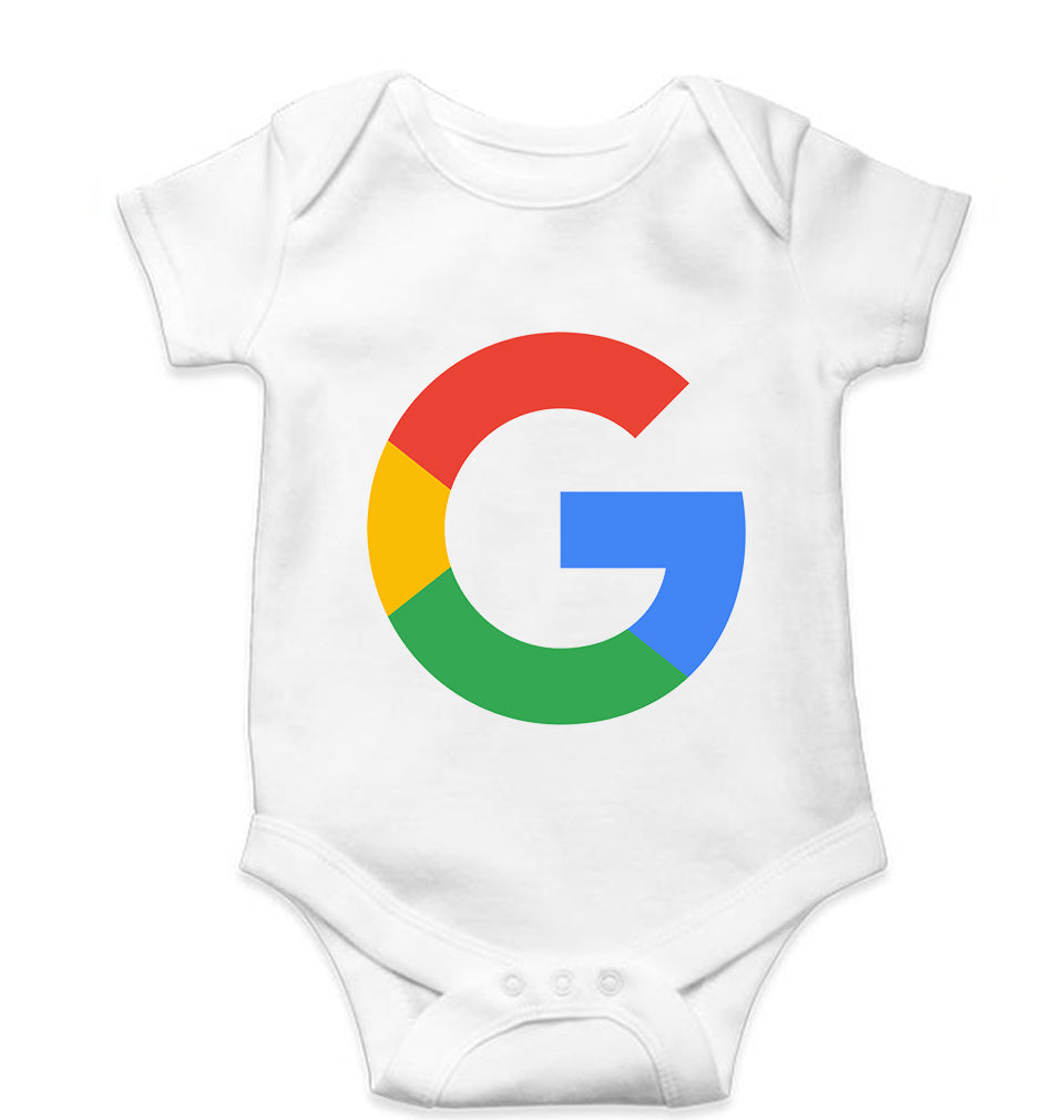 Google Kids Romper For Baby Boy/Girl-White-Ektarfa.online