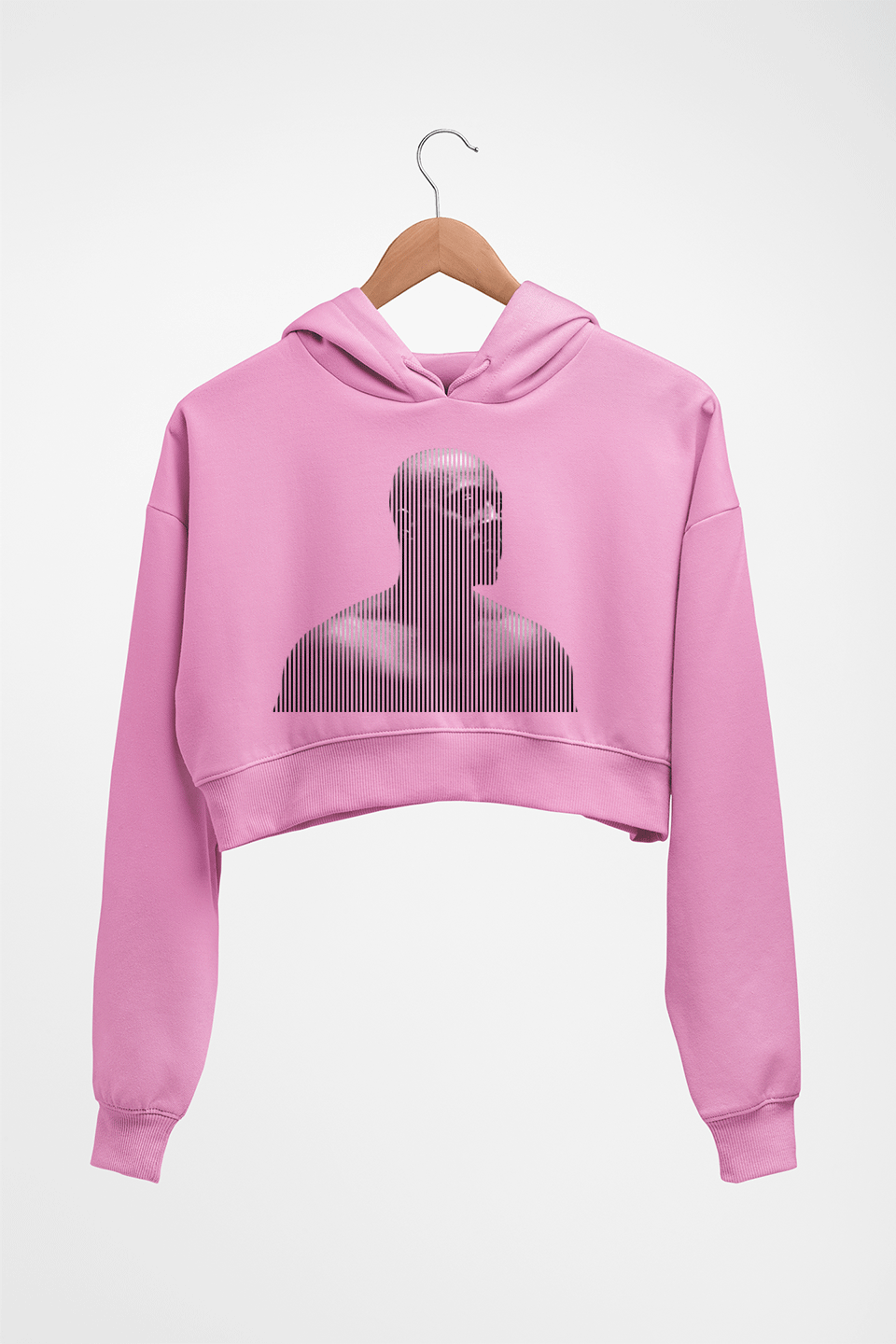 Wyclef Jean Crop HOODIE FOR WOMEN-Light Baby Pink-Ektarfa.online