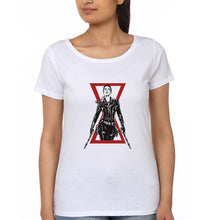 Load image into Gallery viewer, Black Widow T-Shirt for Womena-White-Ektarfa.online
