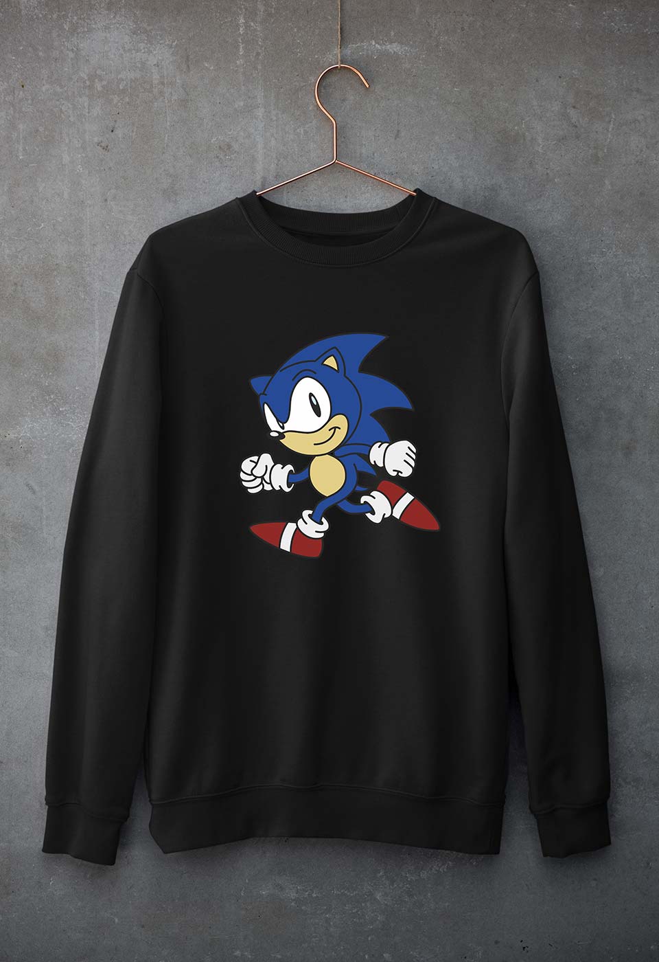 Sonic Unisex Sweatshirt for Men/Women-Black-Ektarfa.online