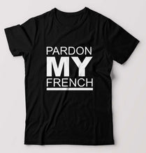 Load image into Gallery viewer, Pardon My French T-Shirt for Men-Black-Ektarfa.online
