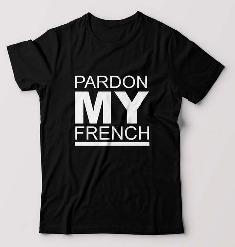 Pardon My French T-Shirt for Men-Black-Ektarfa.online
