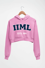 Load image into Gallery viewer, IIM Lucknow Crop HOODIE FOR WOMEN-Light Baby Pink-Ektarfa.online
