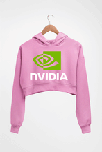 Load image into Gallery viewer, Nvidia Crop HOODIE FOR WOMEN-Light Baby Pink-Ektarfa.online
