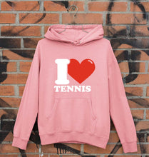Load image into Gallery viewer, I Love Tennis Unisex Hoodie for Men/Women-Light Pink-Ektarfa.online
