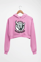 Load image into Gallery viewer, Rampage Crop HOODIE FOR WOMEN-Light Baby Pink-Ektarfa.online
