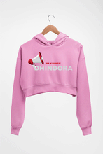 Load image into Gallery viewer, Dhindora(BB ki Vines) Crop HOODIE FOR WOMEN-Light Baby Pink-Ektarfa.online
