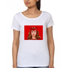 Load image into Gallery viewer, Scarlet Witch Wanda T-Shirt for Women-White-Ektarfa.online
