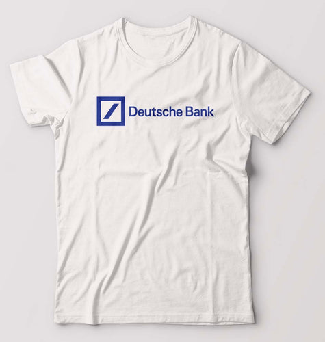 Deutsche Bank T-Shirt for Men-S(38 Inches)-White-Ektarfa.online