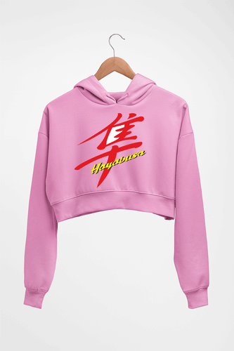 Suzuki Hayabusa Crop HOODIE FOR WOMEN-Light Baby Pink-Ektarfa.online