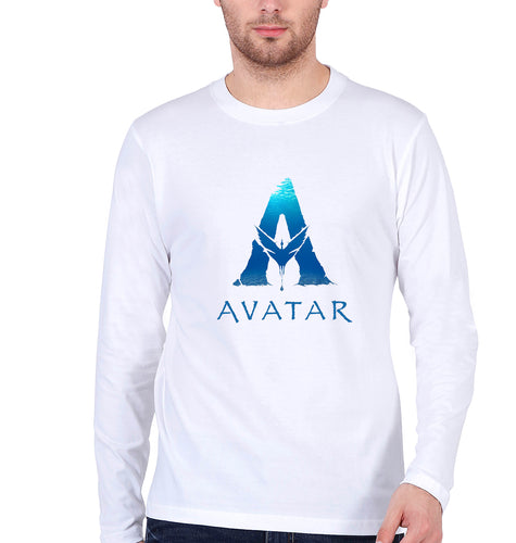 Avatar Full Sleeves T-Shirt for Men-White-Ektarfa.online