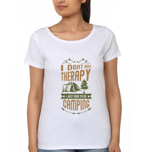 Load image into Gallery viewer, Camping T-Shirt for Women-White-Ektarfa.online
