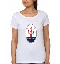 Load image into Gallery viewer, Maserati T-Shirt for Women-White-Ektarfa.online

