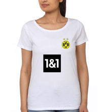 Load image into Gallery viewer, Borussia Dortmund 2021-22 T-Shirt for Women-White-Ektarfa.online
