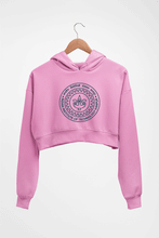 Load image into Gallery viewer, IIT Kanpur Crop HOODIE FOR WOMEN-Light Baby Pink-Ektarfa.online
